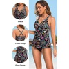 Tempt Me Women Tankini Top Only Flowy Swim Tops V Neck Bathing Suit Top(Colorful Paisley)