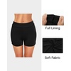 Women Strapless Tankini Swimsuits – 2 Piece Halter Bathing Suit Bandeau Flyaway Top with High Waist Swim Shorts(Black)