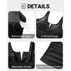 Women Tankini Swimsuits with Skirt – Two Piece Tummy Control Bathing Suit V-Wired 2025 Swimwear(Black)