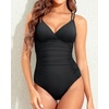 Women’s High-Legged V-Neck Sexy One Piece Swimsuits