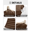 Women’s Swimsuit Tankini Top Only – One Shoulder Swim Top Tummy Control Bathing Suit No Bottom 2025 Swimwear(Brown Beige)