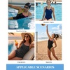 Tempt Me Athletic One Piece Swimsuits for Women | Training, Sport, Racerback, Keyhole, Adjustable straps, Full coverage(Colorful Black)