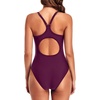 Tempt Me Athletic One Piece Swimsuits for Women | Training, Sport, Racerback, Keyhole, Adjustable straps, Full coverage(Maroon)