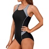 Tempt Me Two Piece Vintage Bikini +Athletic One Piece Swimsuits for Women