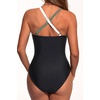 Women Sexy Mesh Cutout One Piece Swimsuit Tummy Control Bathing Suit 2026 | Removable Pads, Adjustable Straps, Crisscross, Twist Front, V Neck, Push Up(Green White Black)