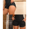 Women Tankini Swimsuits with Shorts Two Piece Tummy Control Bathing Suits(Black)