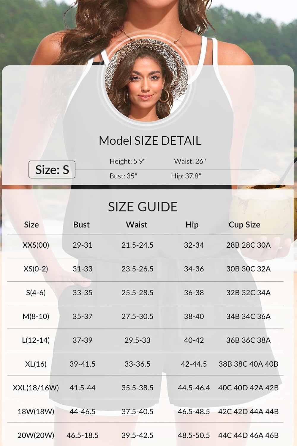 image:imageTempt Me Women Romper Swimsuit One Piece Bathing Suits with ShortsBlack