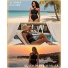 Tempt Me Women Crisscross One Piece Swimsuit(Black-1)