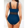 Tempt Me Women Crisscross One Piece Swimsuit(Indigo)
