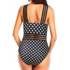 Tempt Me Women Crisscross One Piece Swimsuit(Polka Dot)