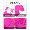 Women One Piece Swimsuits Ruched Slimming Bathing Suits Vintage Swimwear(Hot Pink)