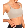 Tempt Me Women Sports Bra Swim Crop Tops Only(Beige)