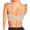 Tempt Me Women Sports Bra Swim Crop Tops Only(Beige)