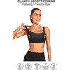 Tempt Me Women Sports Bra Swim Crop Tops Only(Black)