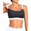 Tempt Me Women Sports Bra Swim Crop Tops Only(Black White)