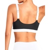 Tempt Me Women Sports Bra Swim Crop Tops Only(Black White)