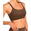 Tempt Me Women Sports Bra Swim Crop Tops Only(Brown)