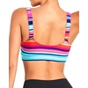 Tempt Me Women Sports Bra Swim Crop Tops Only(Colorful Striped)