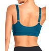 Tempt Me Women Sports Bra Swim Crop Tops Only(Dark Blue)