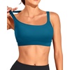 Tempt Me Women Sports Bra Swim Crop Tops Only(Dark Blue)