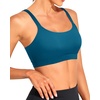 Tempt Me Women Sports Bra Swim Crop Tops Only(Dark Blue)