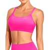 Tempt Me Women Sports Bra Swim Crop Tops Only(Hot Pink)
