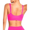 Tempt Me Women Sports Bra Swim Crop Tops Only(Hot Pink)