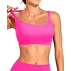 Tempt Me Women Sports Bra Swim Crop Tops Only(Hot Pink)