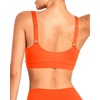 Tempt Me Women Sports Bra Swim Crop Tops Only(Neon Orange)