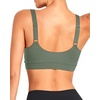Tempt Me Women Sports Bra Swim Crop Tops Only(Olive Green)