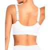 Tempt Me Women Sports Bra Swim Crop Tops Only(White)