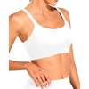 Tempt Me Women Sports Bra Swim Crop Tops Only(White)