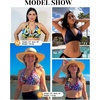 Women Halter Bikini Top Push Up Swimsuit Top Only(Black)