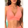 Women Halter Bikini Top Push Up Swimsuit Top Only(Pink)