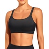 Tempt Me Women Sports Bra Swim Crop Tops Only(Black)