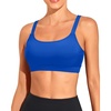 Tempt Me Women Sports Bra Swim Crop Tops Only(Blue)