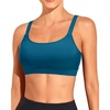 Tempt Me Women Sports Bra Swim Crop Tops Only(Dark Blue)