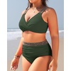 Tempt Me Women Plus Size High Waisted Bikini Set Two Piece Tummy Control Swimsuit