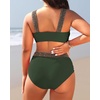Tempt Me Women Plus Size High Waisted Bikini Set Two Piece Tummy Control Swimsuit