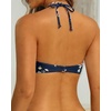Tempt Me Women Strapless Bandeau Bikini Top Swim Bra(Navy Floral)